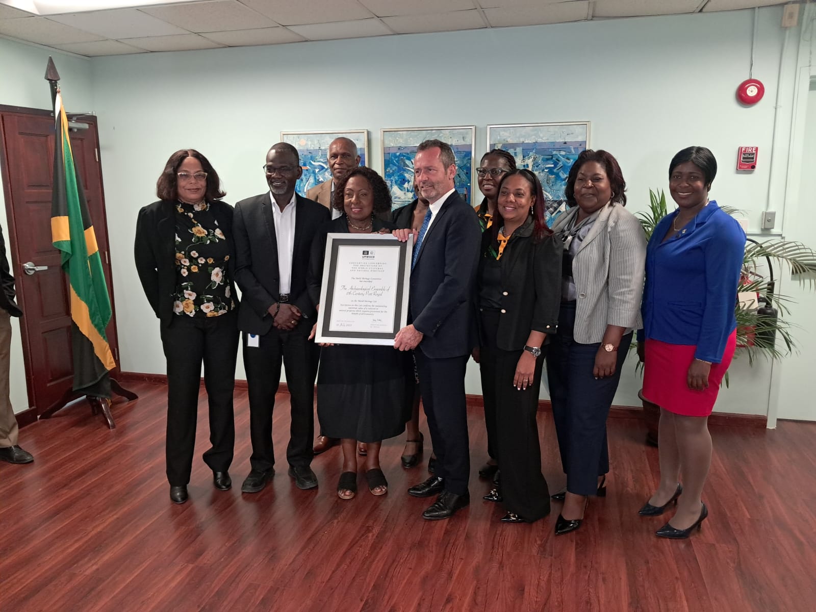 Port Royal Receives UNESCO World Heritage Certificate